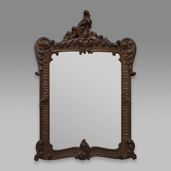 Зеркало в деревянной раме (рокайль)
